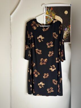 Tommy Hilfiger Black Floral Shift Dress
